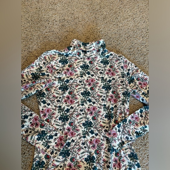 Peruvian Connection Glacier Flower T-Neck Women Multicolor Top Size M - Picture 4 of 7